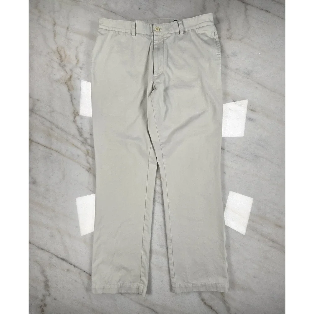 Vineyard Vines Slim Fit Club Pant 35x32 Khaki Chinos Preppy Coastal Stone Beige